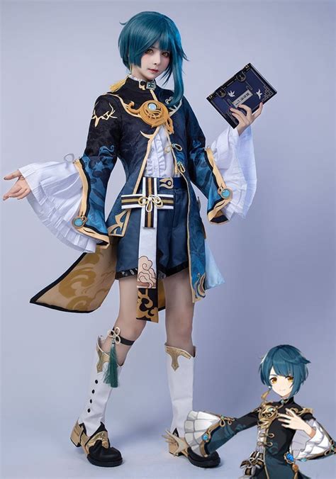 Game Genshin Impact Xingqiu Cosplay Costume C00459 Cute Cosplay