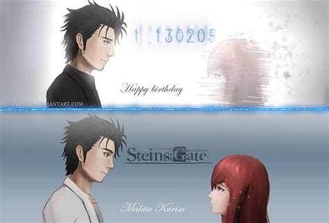 Hd Wallpaper Anime Steinsgate Kurisu Makise Rintaro Okabe