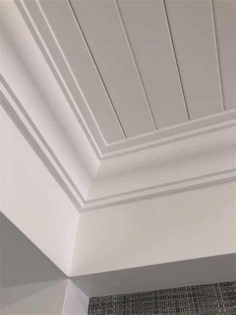 Cove crown molding compliments plank ceiling – Artofit