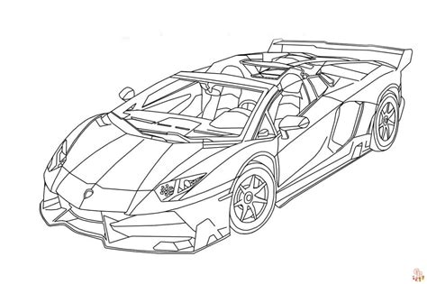 Lamborghini Coloring Pages - Get Free Printables at GBcoloring