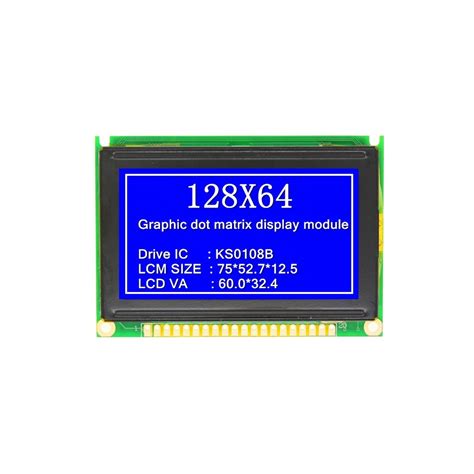 2 7 Inch Display LCD 128X64 Stn Blue 8 Bit Parallel Spi Serial 20 Pin 5