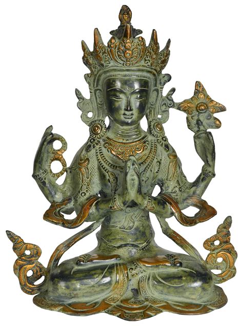 Chenrezig Four Armed Avalokiteshvara Tibetan Buddhist Deity