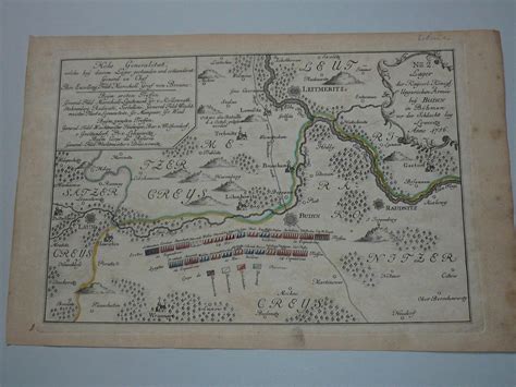 Litomerice Labe Map Anno Battle Of Lowositz Anno By