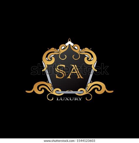 Luxury Logo Letter Sa Sa Elegant Stock Vector Royalty Free