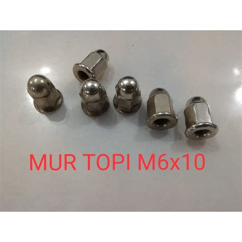 Jual Mur Topi M6 X 0 Chrome Shopee Indonesia