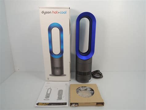 傷や汚れあり Dyson ダイソン Hot Cool AM セラミック ファンヒーター 動作品 年製 ブルー リモコン無 箱