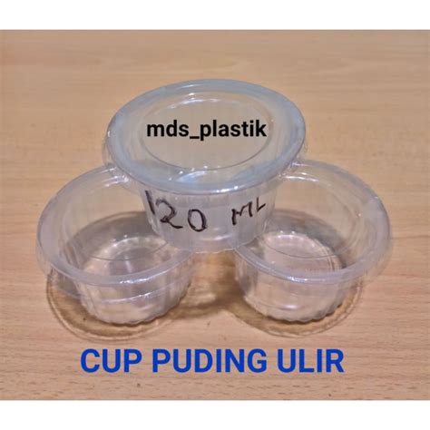 Jual GELAS PLASTIK CUP PUDING GELOMBANG BELIMBING 120 ML Shopee Indonesia