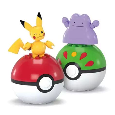 POKÉMON MEGA CONSTRUCTION Set Poké Ball Collection Pikachu Ditto