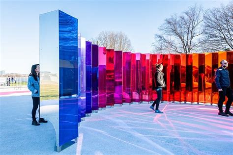 new installation uses old lighthouse tech to beam prisms of colorful light | Mirror installation ...