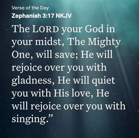 Verse Of The Day Zephaniah Nkjv The Lord Your God In Your Midst The