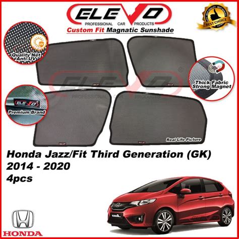 Elevo Honda Jazz Gk To Magnetic Custom Fit Sunshade Magnet