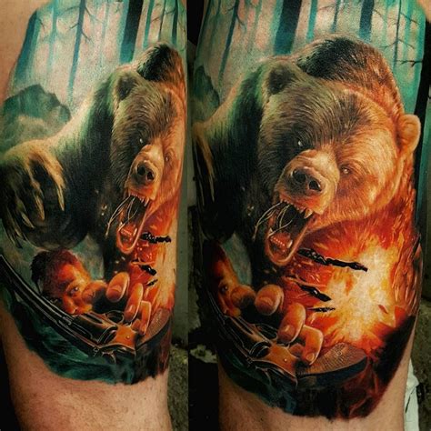 Stunning Grizzly Bear Tattoo Ideas September D Realistic