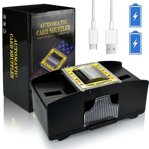 Nileole 2 Deck Automatic Card Shuffler Built In 2000 MAh Rechargeable