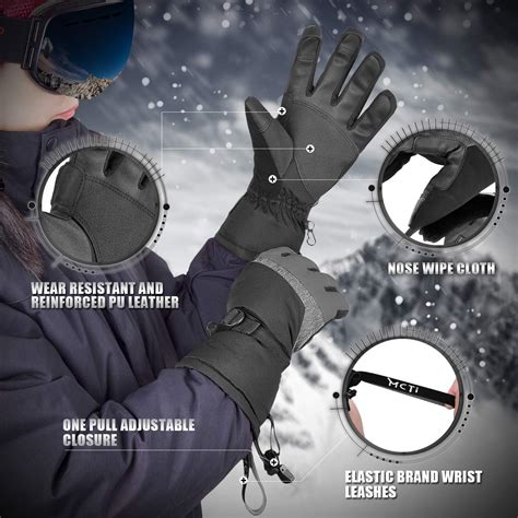 Guantes De Esqu Mcti Impermeables Para Invierno Snowboard Nieve M