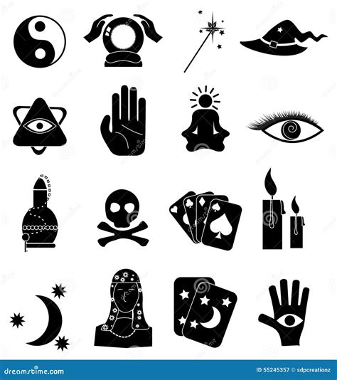 Fortune Teller Icons Set Cartoon Vector CartoonDealer 55245357