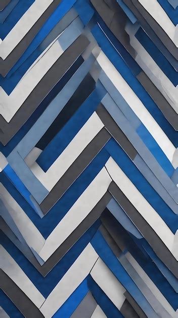 Premium Ai Image A Blue And Gray Pattern With Zigzag Lines