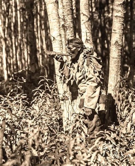 A Cree Hunter Calling In A Moose Native American Warrior American