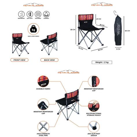 Jual Bangku Kursi Lipat Outdoor Atau Folding Chair Etnik Dhaulagiri