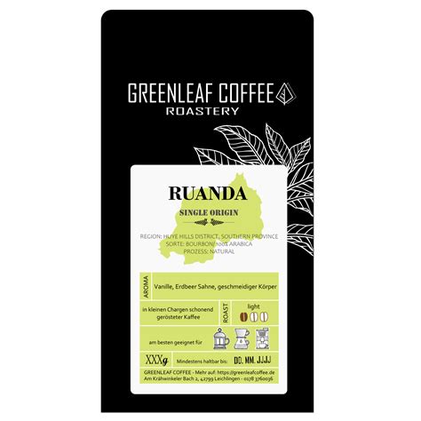 Ruanda Natural GREENLEAF COFFEE ROASTERY