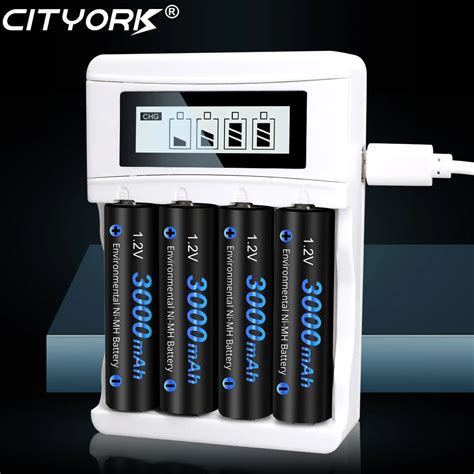 CITYORK AA Battery NIMH AA 3000mAh 1 2V 2A Ni Mh Aa Rechargeable