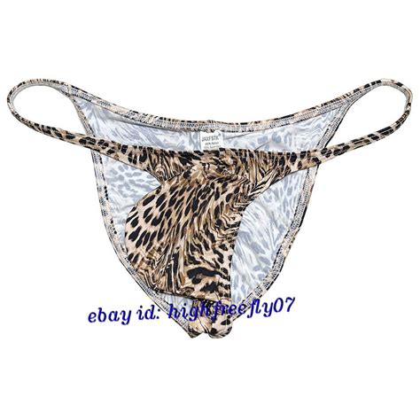 Mens Leopard Bikini Briefs Underwear Male Pucker Brazilian Bikinis Hipster Pants Ebay