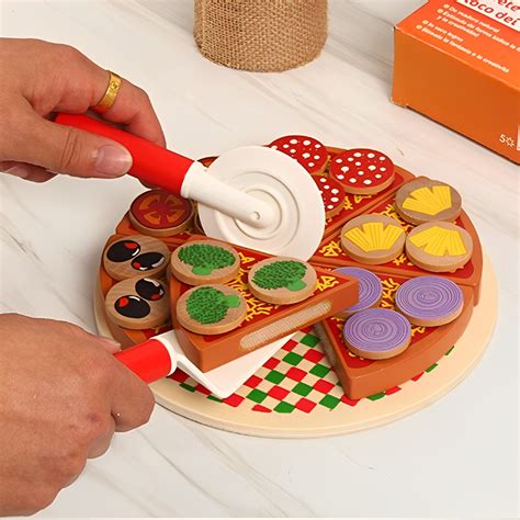 Wooden Pizza Toy - USAMERICA SHOP