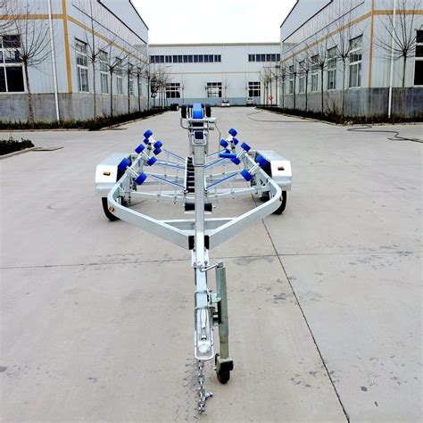 China Galvanizing Steel Marine Yacht Watercraft Canoe Boat Trailer With