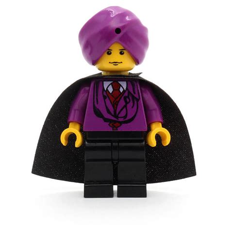 Lego Hp011 Professor Quirinus Quirrell Yellow Head Purple Turban