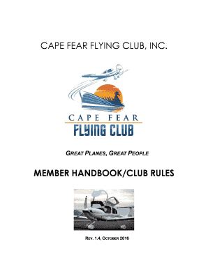 Fillable Online CAPE FEAR FLYING CLUB INC Fax Email Print PdfFiller