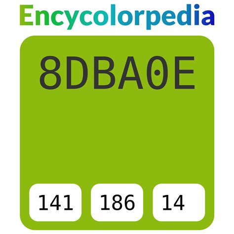 #8dba0e Hex Color Code, RGB and Paints