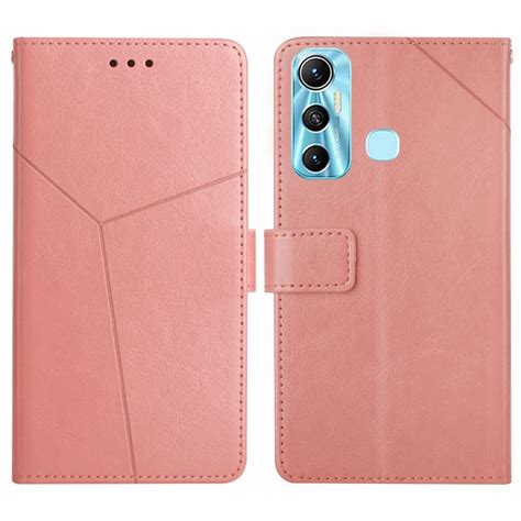 For Infinix Hot 11 HT01 Y Shaped Pattern Flip Leather Phone Case Pink Alexnld