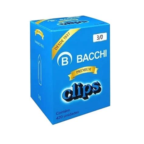 Clips Galvanizado 3 0 Bacchi Papelaria Botafogo