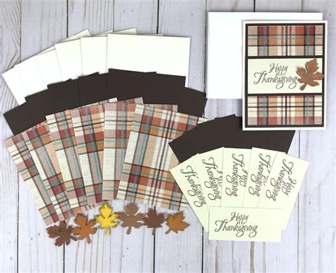 Thanksgiving Card Making Kits For Adults Fall Card Kits DIY Card Kit