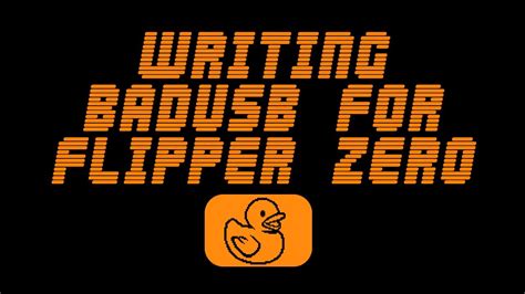 Writing Badusb For Flipper Zero Youtube