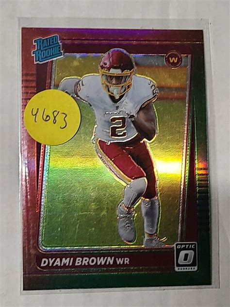 Dyami Brown Donruss Optic Rated Rookie Preview Pink Prizm P