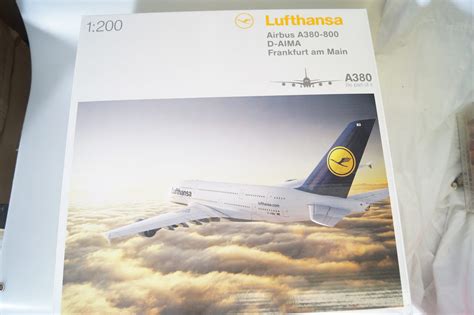 1 200 Herpa 550727 Lufthansa Airbus 380 800 FFM Neuw Ovp Gearontologist