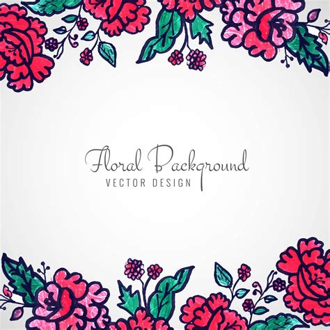 Abstract decorative wedding frame colorful floral background 236239 Vector Art at Vecteezy