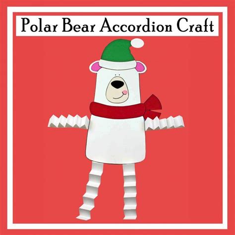 Polar Bear Accordion Craft Printables 4 Mom Bear Crafts Preschool