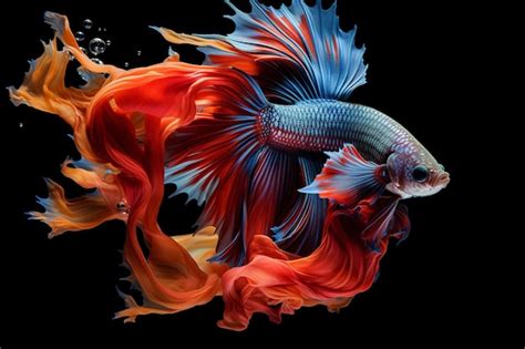 Premium AI Image | photo betta fighting fish