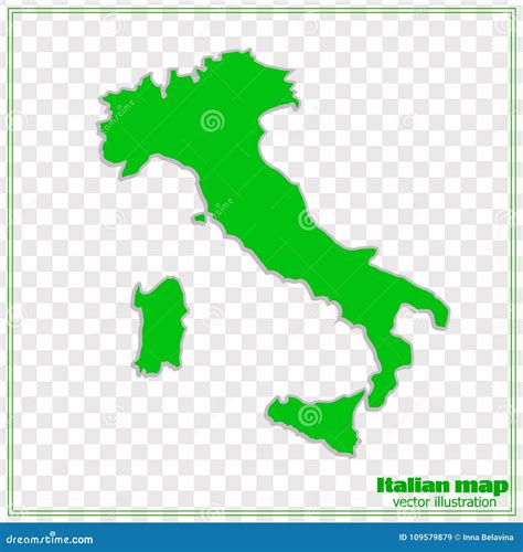 Map Of Italy Vector Illustration Stock Vector Illustration Of