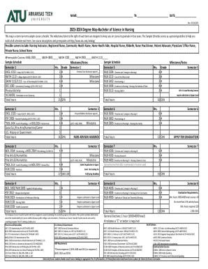 Fillable Online Degree Map Bachelor Of Science In Nursing Fax