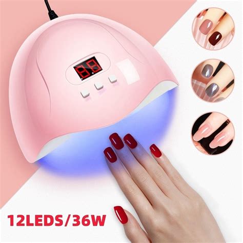 Jual W Leds Nail Lamp Lampu Uv Led Pengering Kutek Nail Dryer Gel