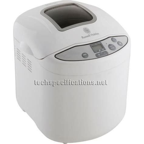 Russell Hobbs 18036 Fastbake Breadmaker Tech Specs