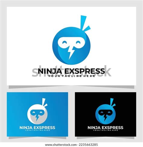 Ninja Express Logo Vector Design Template Stock Vector (Royalty Free ...