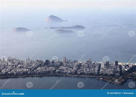 Aerial View of Cityscape Rio De Janeiro Surrounded by Buildings and Water Stock Photo - Image of ...