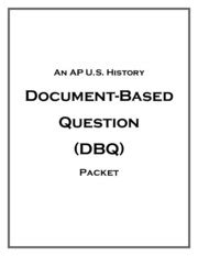 How To Write A Dbq An Ap U S History Document Based Question Dbq