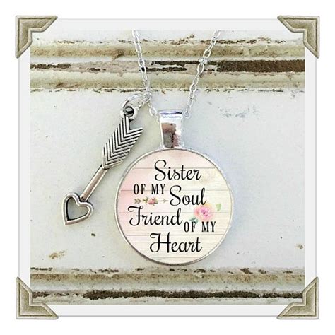 Beautiful Inspirational Charm Pendant For A Sister Or A Friend This