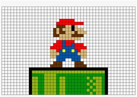 Mario Nes Pixel Art Free Transparent Png Download Pngkey