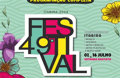 Confira a programação completa do 49 Festival de Inverno em Itabira