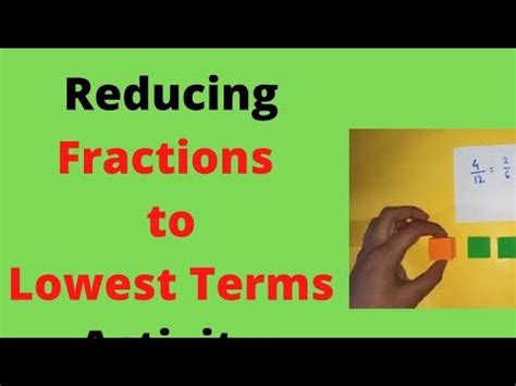 Fractions to Lowest Terms| Fractions -Lowest Terms| - YouTube